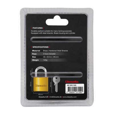 Hængelås Large 40 mm Messing